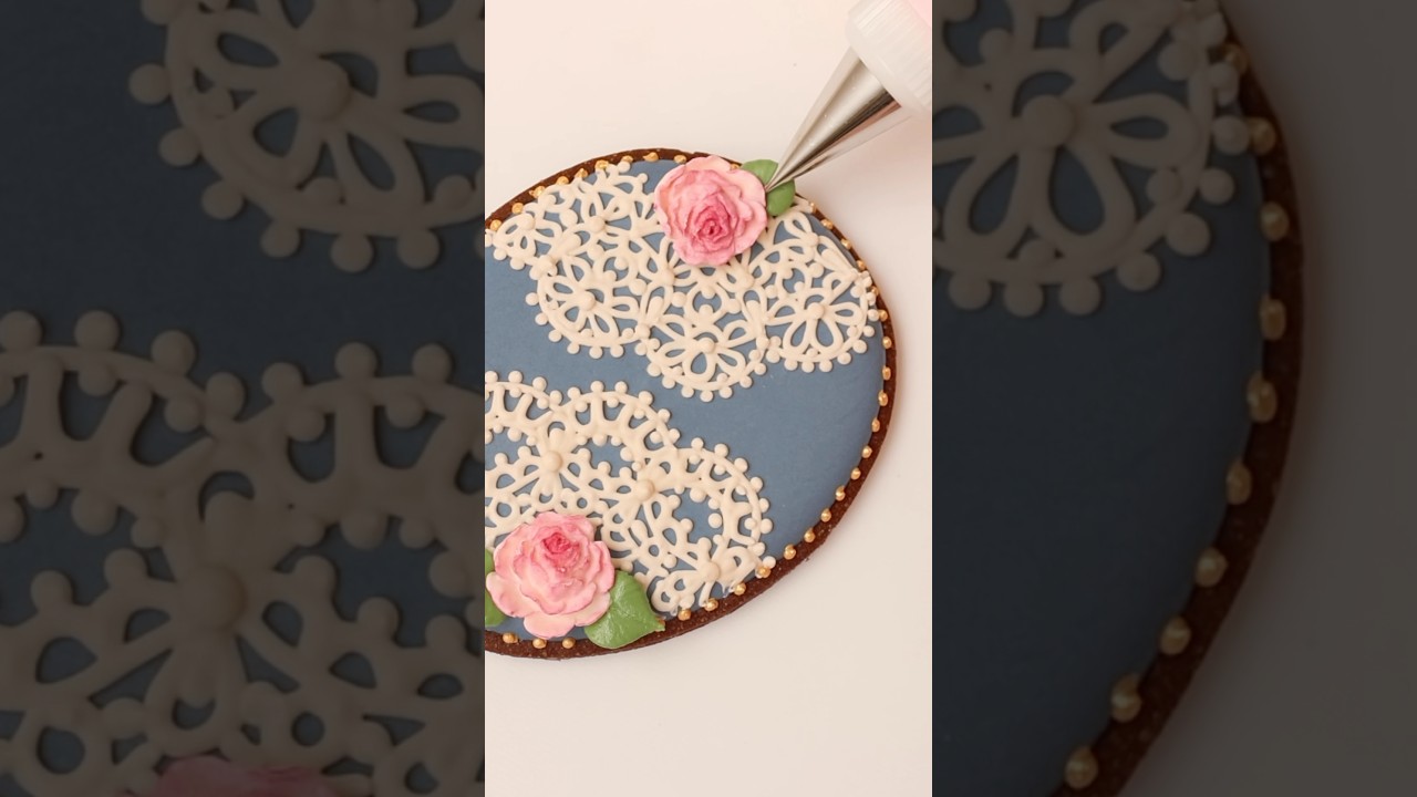 Maybe the fanciest Easter cookies I’ve ever made?? #cookiedecorating  #decoratingcookies #royalicing