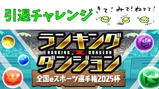 ランダン引退チャレンジ、全国eスポーツ選手権2025杯【パズドラ】