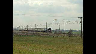 preview picture of video 'A1 no.60163 'Tornado' with 'The Cathedrals Express' Saturday 13th April 2013'