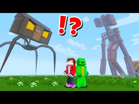 Mikey and JJ Escape From HOUSE HEAD MONSTER vs SIREN HEAD Giants CHALLENGE ! Minecraft Maizen