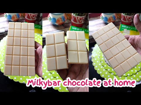 Milkybar chocolate വീട്ടിൽ ഉണ്ടാക്കിയാലോ White chocolate at home without coconut oil #shorts