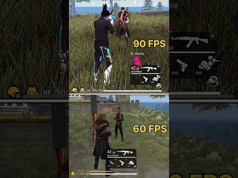 90FPS😈 60FPS 💀 iPhone 15 vs Old iPhone - FREEFIRE SPEED TEST #freefire #shorts #pocox6pro #iphone