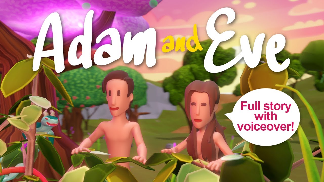 ADAM and EVE in the Garden of Eden 🌳 FULL STORY with voiceover! | Bibtoons GO