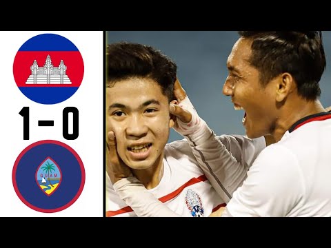 Cambodia Vs Guam 1-0 First  Half-Time - AFC Asian Cup China 2023