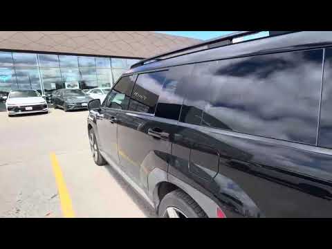 2025 Hyundai Santa Fe Hybrid Preferred AWD w/Trend Pkg in Black for sale at Finch Hyundai in London, ON