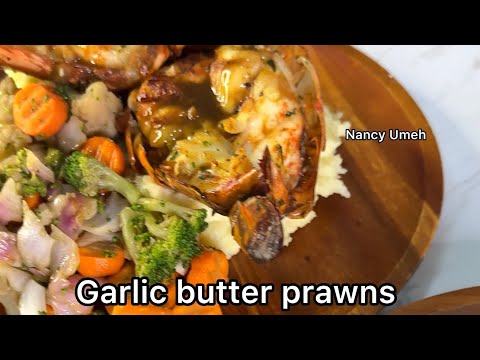 My children’s favorite mashed sweet potatoes and grilled prawns recipe 🥰.