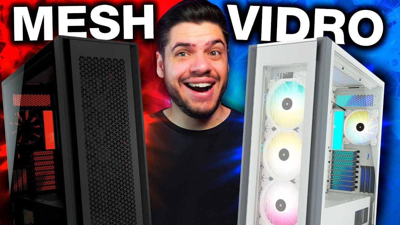 Frente VIDRO ou MESH no case? QUAL ESCOLHER para o PATRÃO? CORSAIR 7000D ou 7000X?