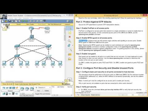 6.3.1.2 Packet Tracer - Layer 2 Security