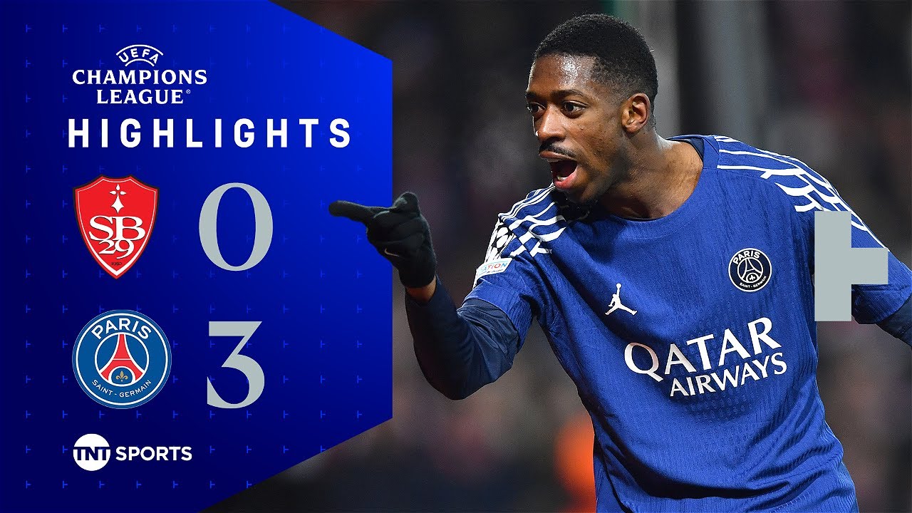 Dembele Dazzles 😮‍💨 | Brest 0-3 PSG | UEFA Champions League Highlights