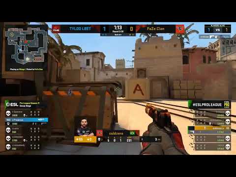 COLDZERA DISGUSTING 1V4 DEAGLE CLUTCH AGAINST TYLOO | FAZE  VS TYLOO (MIRAGE)  | ESL PRO LEAGUE 2020