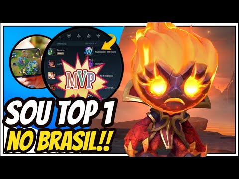PEGUEI TOP 1 do SERVIDOR No Wild Rift - Rank Placar De Campeão! LOL Mobile
