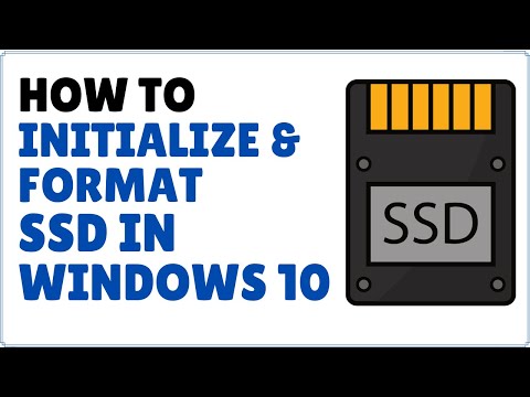 How to Initialize and Format New SSD in Windows 10