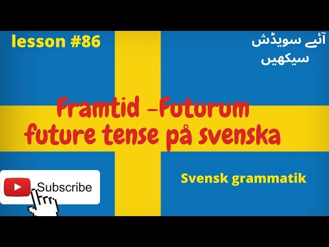 Lesson #86 |Framtid- Futurum|Future tense in #swedish with #English and #urdu/hindi subtitles| #Sfi