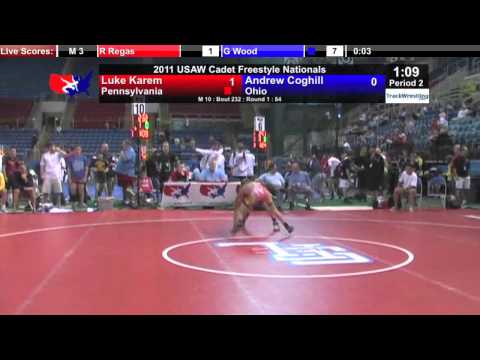 Cadet Freestyle 84 - Luke Karem (PA) vs. Andrew Coghill (OH)