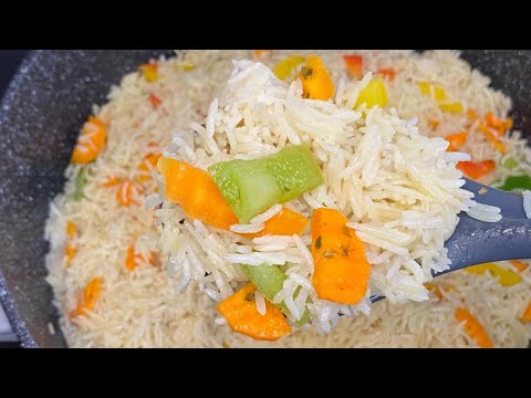 A Delicious Coconut Rice With Vegetables//@MasofsKitchen