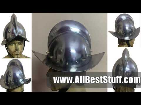 Watch YouTube Video for German Morion Landsknecht Helmet 18 Gauge Steel