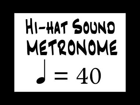 BPM 40 Hi Hat Sound Metronome