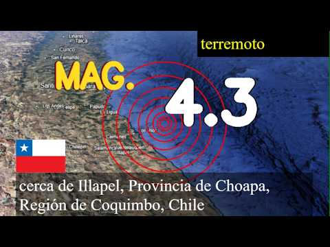 😱🚨  Terremoto cerca de Illapel, Provincia de Choapa, Región de Coquimbo, Chile actualizaciones en vi