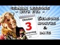 German Lesson 9 - The seasons, the months and ...