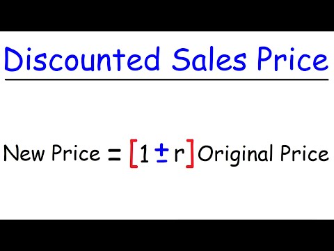 How To Calculate The Sales Price After Discount Video