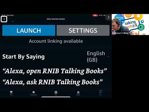 Galloway's Tech Talk @ 3: How to set up RNIB Talking Books on Alexa