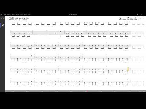 Più bella cosa ( Eros Ramazzotti ) ,Tablatura e base Senza Basso - Backing bass track - NO BASS