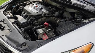how to replace remove transmission swap 2008 2012 honda accord 2.4  by the top of the engine part1