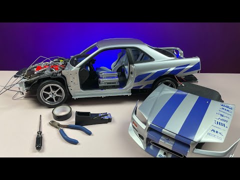 Skyline part 56 to 62 Nissan GT-R (R34) Die-Cast 1:8 by De Agostini Collectibles