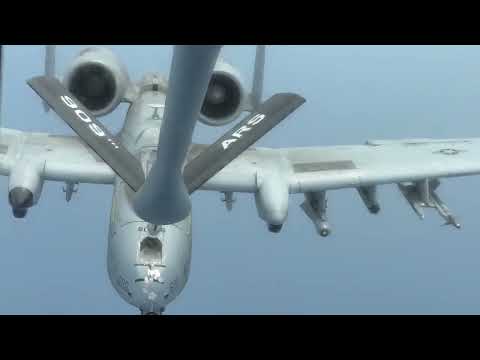 KC-135 in Action: Fueling the Fight with F-16 & A-10 Thunderbolt II