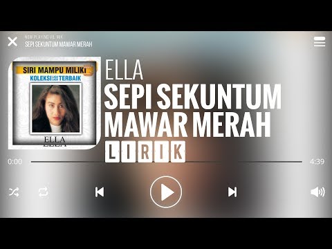 Ella - Sepi Sekuntum Mawar Merah [Lirik]
