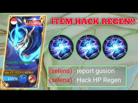 GUSION REVAMP NEW BUILD CONCENTRATED ENERGY!! HACK HP REGEN!! TOP GLOBAL GUSION | Mobile Legends