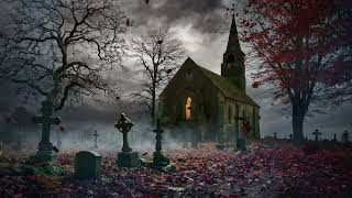 8-Hour Creepy Church Graveyard Ambience: Rustling Leaves & Night Sounds - No Mid-Roll Ads