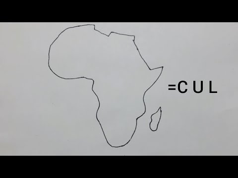 Easy trick to draw Africa Continent map