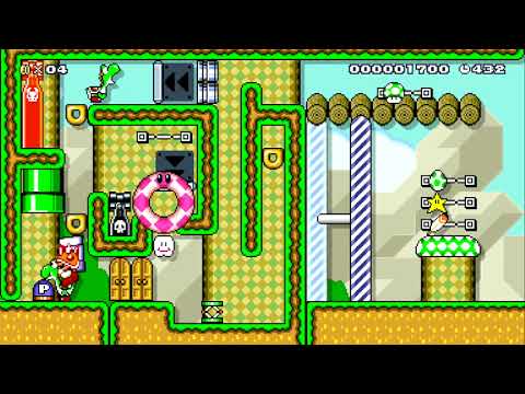 Super Puzzle World 5-1 by PuzzleKing - SUPER MARIO MAKER - NO COMMENTARY 1bc 1bc