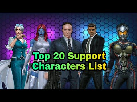 Top 20 Support Characters Rank List - Marvel Future Fight