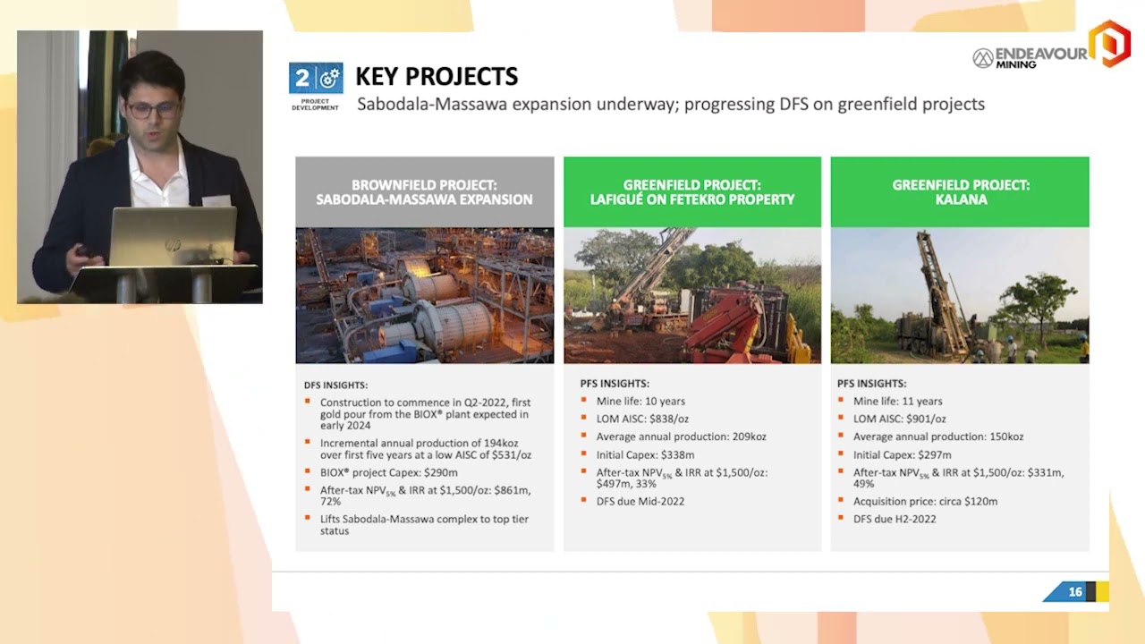 Endeavour Mining present at the One2One Investor Forum - June 29th 2022