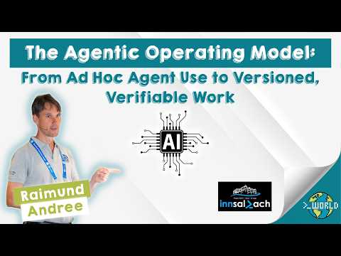 The Agentic Operating Model: From Ad Hoc Agent Use to Versioned, Verifiable Work