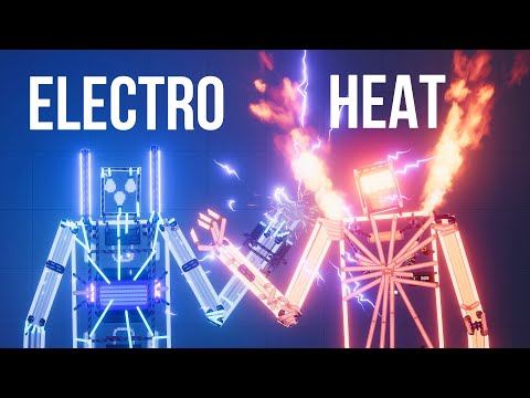 New !!! Electro Bot vs Heat & Freeze Bot - People Playground 1.22