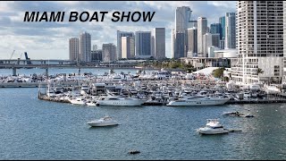 MIAMI BOAT SHOW | DRONE SHOTS 4K