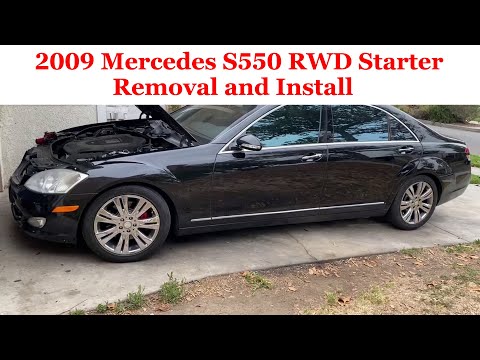 How to install a starter 2007-2013 Mercedes Benz S550 Rear Wheel Drive DIY