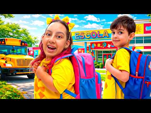 História Engraçada para Crianças sobre Volta as Aulas | Back to School Story   Família MC Divertida