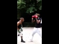 Young thug boxing training 