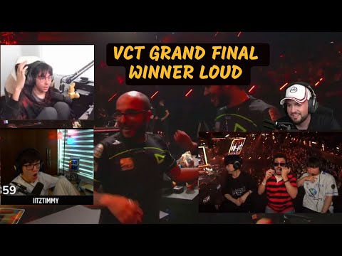 Pros And Streamers React To Optic Losing Moment  " Loud Winning Moment " VCT Grand Final 2022