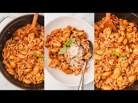 One Pot Ground Chicken Pasta (Chicken Mince Pasta)