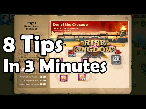 8 Tips on Consuming AP in Pre-KvK Stage 1 Eve of Crusade [ In 3 Minutes ] | Rise of Kingdoms