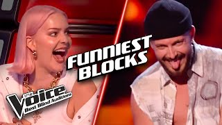 Download lagu FUNNIEST BLOCKS on The Voice | The Voice Best Blind Auditions mp3