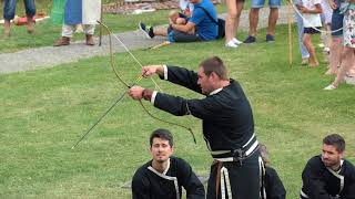 Demonstration of Korean traditional composite bow on Pribinova Nitrawa, Nitra, Slovakia 2018