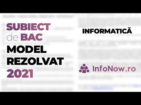 Rezolvare: Model Informatică Bac 2021 - Învățăm programare [Twitch]