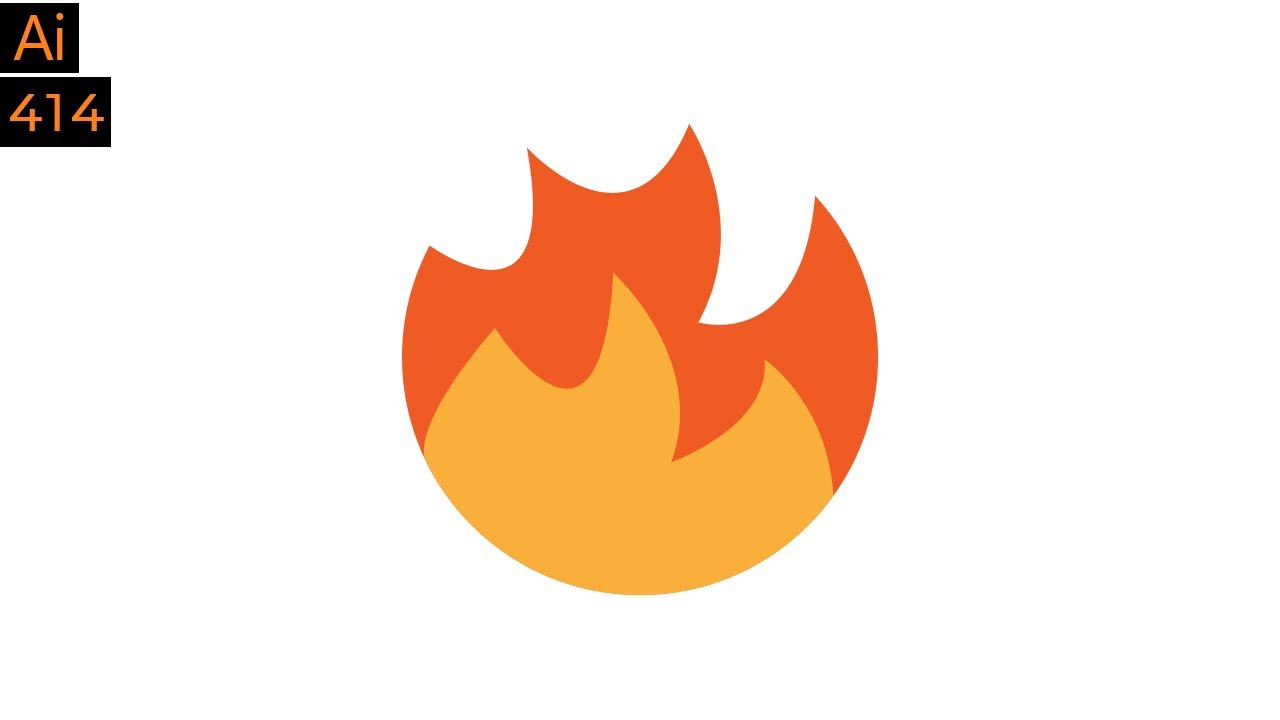 Create a fire icon in Adobe Illustrator