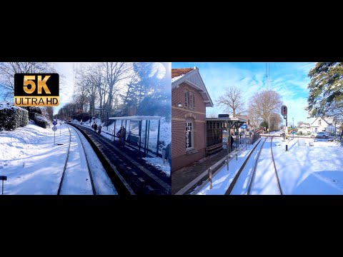 [5K] Multicam Cab Ride version 4: SPLIT vertical Baarn - Utrecht CABVIEW HOLLAND SLT 9feb 2021